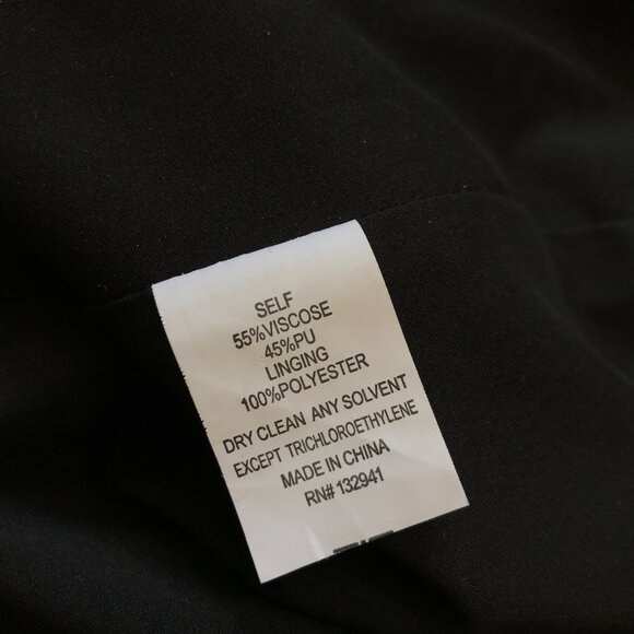 Amanda Uprichard Faux Leather Mini Dress Womens Medium Black Sleeveless Shift - Picture 6 of 13